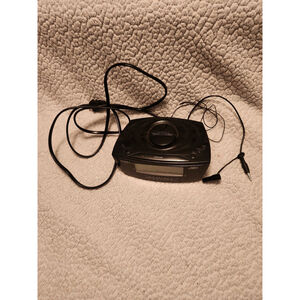 Vintage 2000's Timex large display alarm clock radio and with battery ba…